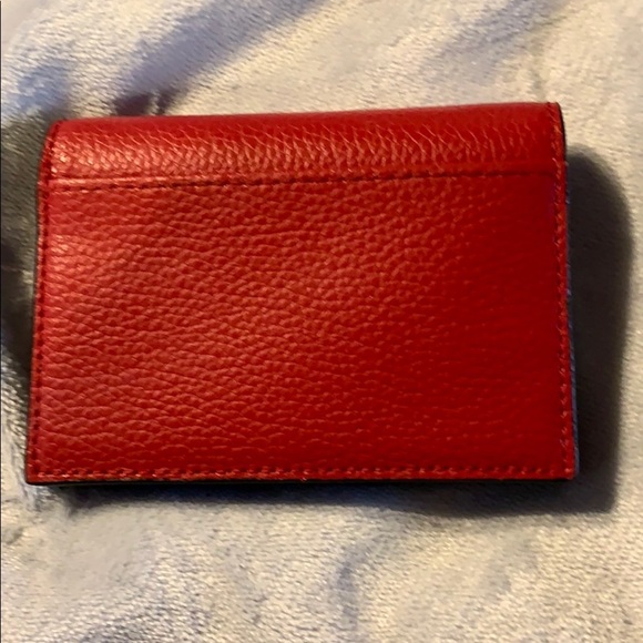 COPY - Kate Spade Leather Card Holder Vibrant Red - Picture 3 of 9
